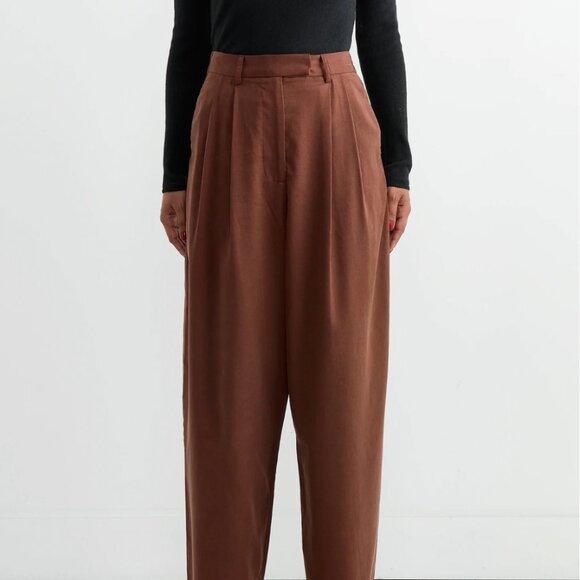 Shaina Mote Man Pant in Chocolate - Picture 2 of 5